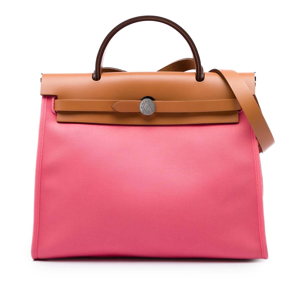 Pre-Loved Hermes Toile Herbag Zip 31